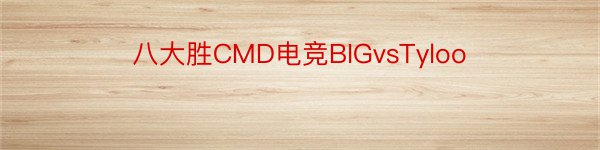 八大胜CMD电竞BIGvsTyloo